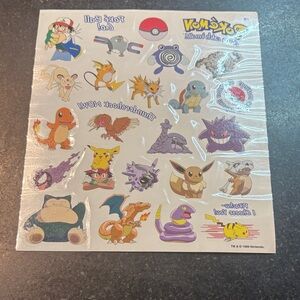 Nintendo Pokemon Sticker Sheet - Multicolor Fun